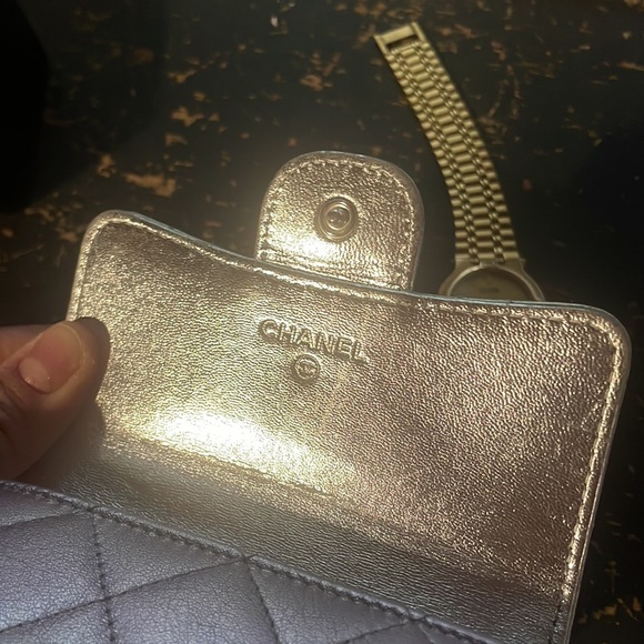 Chanel extremely RARE irresdescent rainbow purple green pink green & Silver 💕💕 - Picture 12 of 12